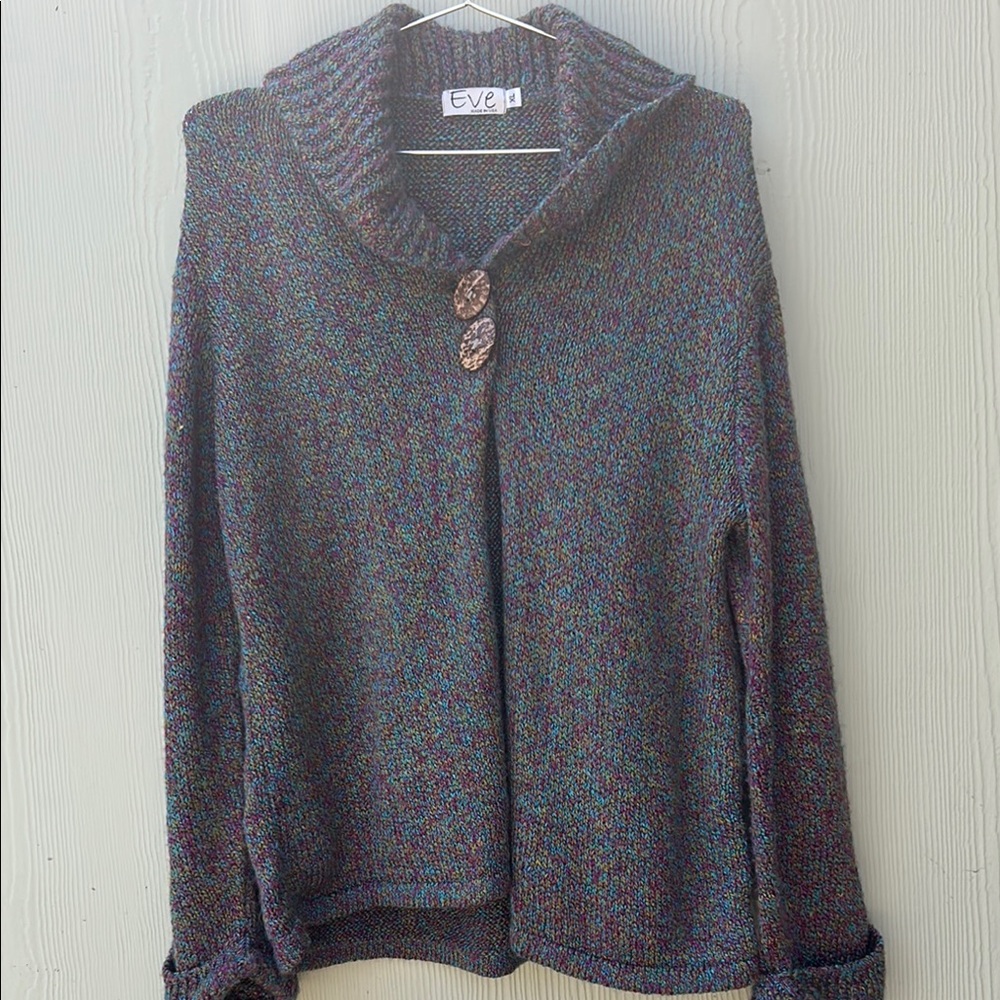 Eve Gray Cowl Neck Sweater